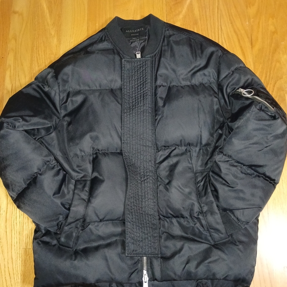 All Saints Other - All Saints Men's Black Quilted Puffer Jacket